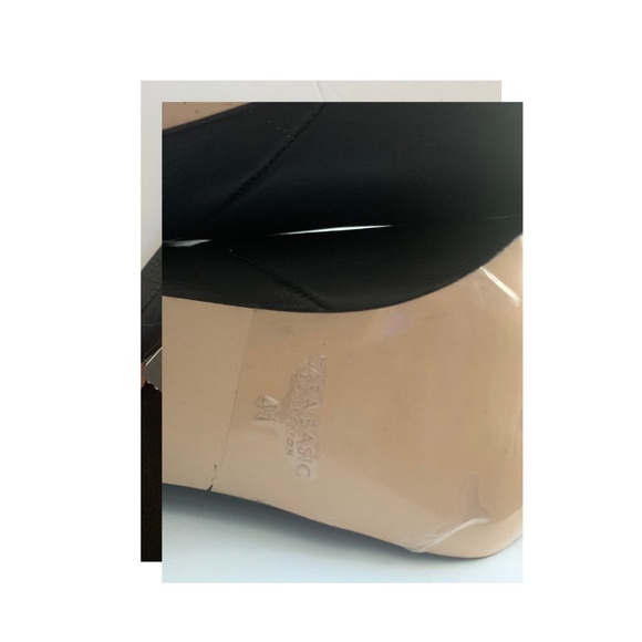 Zara Leather Boots Black - Picture 8 of 8